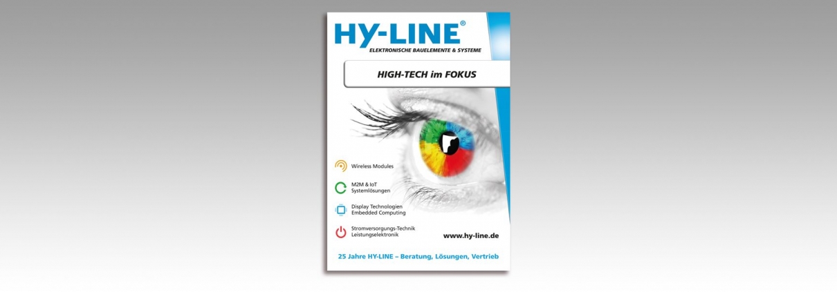 Hier ist die neue HY-LINE Group Anzeige abgebildet.