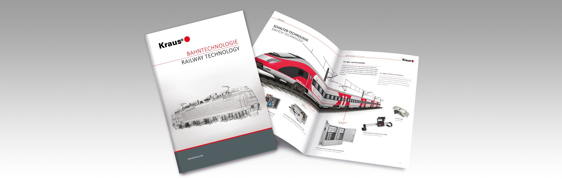 Katalogdesign Kraus Bahntechnologie