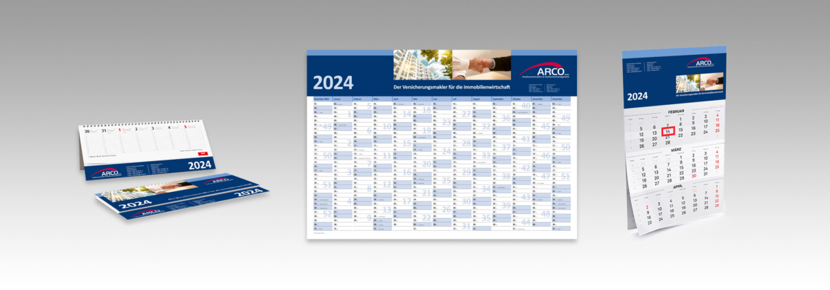 Arco Tischkalender Übersichtskalender 2023